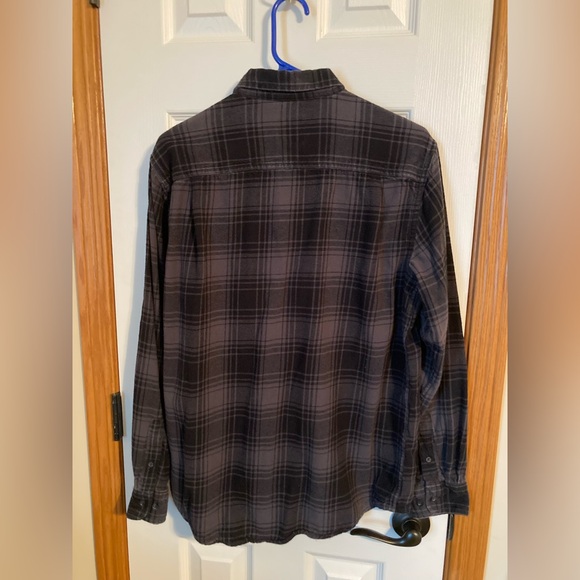 Faded Glory Dark Flannel Shirt - Picture 2 of 3